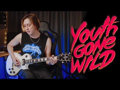 Видео: Skid Row - Youth Gone Wild | Guitar Cover 4к | Edwards Les Paul | Valeton GP-200