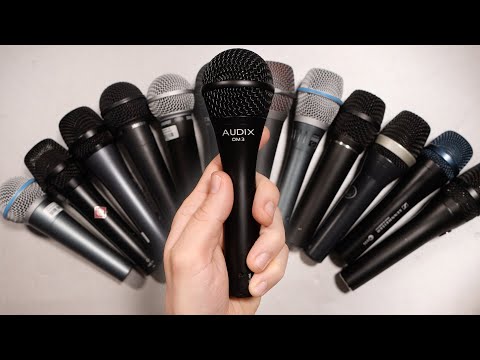 Видео: Сравнение 13 ручных микрофонов — близкое расположение микрофонов (Audix OM3)