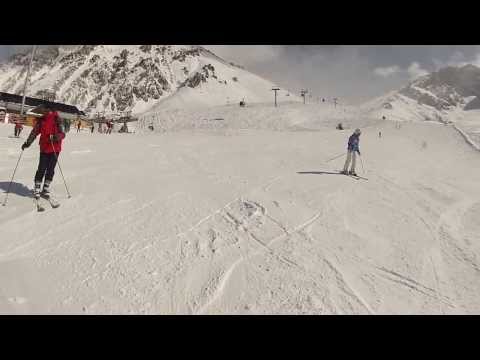 Видео: Kazakhstan. The mountains. Winter. Shimbulak. Чимбулак, Казахстан. Горнолыжный курорт