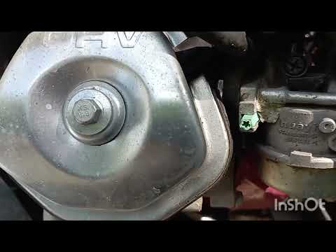 Видео: хлопки в глушитель на мотоблоке.