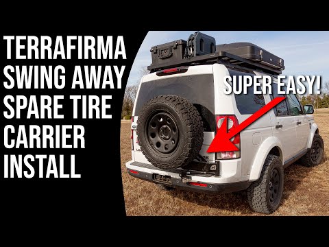 Видео: Кронштейн для запасного колеса LR4 Terrafirma — невероятно простая установка! | Land Rover Do-Ove...