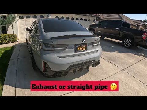 Видео: Прямая труба B58 или выхлоп POV привод в спортзал в моем даунпайпе M340i