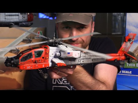 Видео: Обзор модели вертолета AH-64A Apache 1:35 "Academy" с моторами и светодиодами (конверсия) HELICOPTER