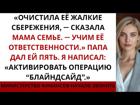 Видео: Мама опустошила мой «сберегательный счёт» — она не знала, что это федеральный фонд доказательств...