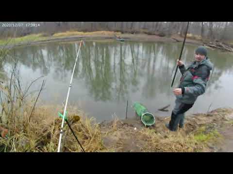 Видео: Рыбалка в ноябре на малой речке.