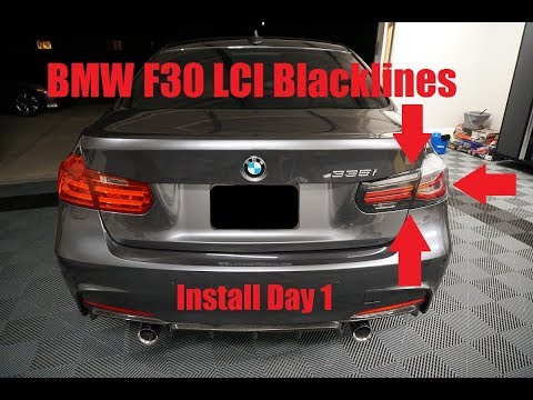 Видео: Крутые новые задние фонари, братан! BMW F30 Blacklines | Установка, день 1