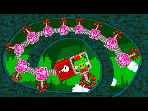 Видео: МАШИНКИ Bad Piggies #12 Зеленая пещера. Собираем новую машинку #МК