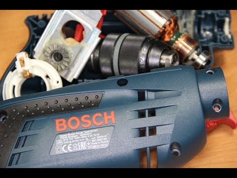 Видео: Bosch Professional Дрель Бош GSB 1600 RE /  DRILL REPAIR REVIEW