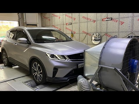 Видео: GEELY COOLRAY Сток РФ ЗАМЕР на Диностенде / ГОНКА с Atlas 1.8 4WD на Чипе 200Сил / Такого не ожидал!