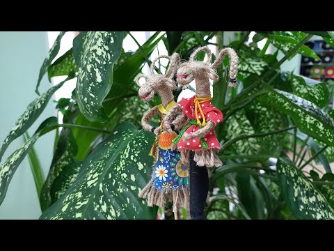 Видео: Мастер-класс по изготовлению сувенира «Тверской козёл» из джута