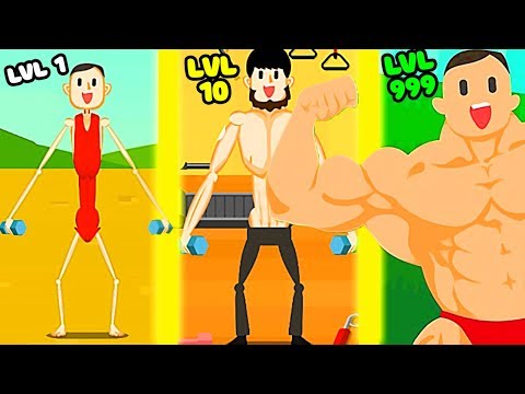 Видео: ЭВОЛЮЦИЯ МУСКУЛ ЧТОБЫ ПЕРЕСТАТЬ БЫТЬ ДРИЩЕМ В ИГРЕ MUSCLE KING!