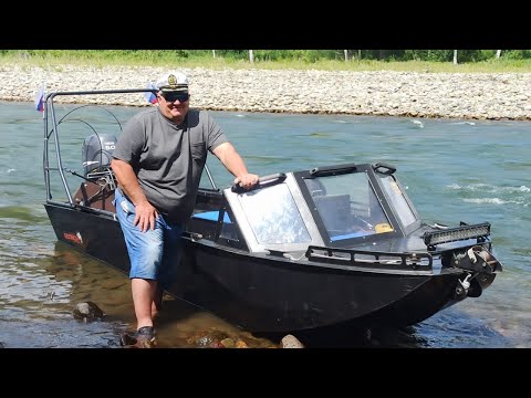 Видео: Отзыв и испытания тоннельной лодки GOONCH jet 480 из Горного Алтая