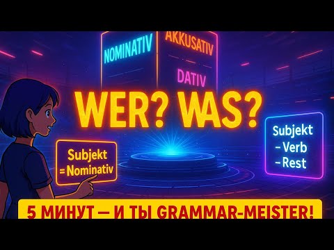 Видео: Немецкий падеж Nominativ + порядок слов за 5 минут!