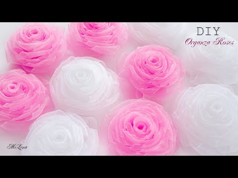 Видео: ORGANZA FLOWER / DIY Beautiful Organza Roses / РОЗЫ ИЗ ОРГАНЗЫ, МК