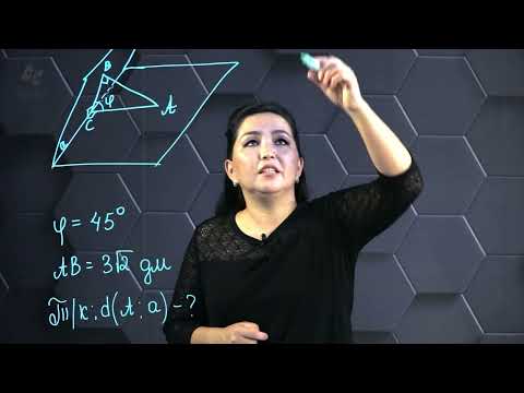 Видео: Түзу мен жазықтық арасындағы бұрыш. Екіжақты бұрыш. Жазықтықтардың перпендикул. Практ. б. 10 сынып.