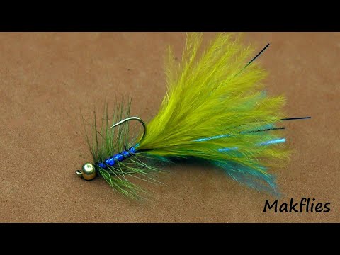 Видео: Вязание мушек на приманку Blue Flash Damsel от Mak