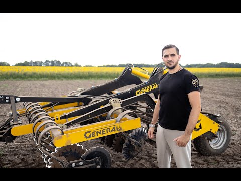 Видео: Причіпний лущильник GENERAL 2.6 м