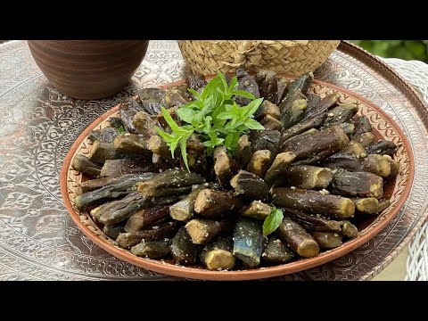 Видео: Азербайджанская кухня. Маринованные баклажаны. Badımcan turşusu.