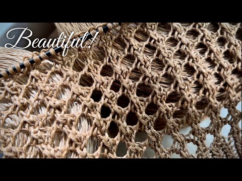 Видео: Красивейшая сеточка спицами! 🔥 Такую вы еще не вязали! Super easy summer knitting pattern