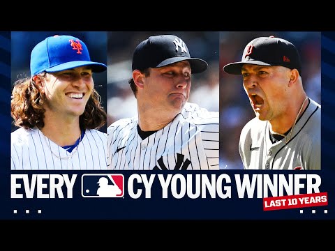 Видео: ВСЕ обладатели награды Сая Янга MLB за последние 10 лет! (Фт. Скенес, Скубал, деГром и другие)