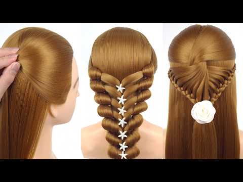 Видео: Урок по красивым и уникальным прическам | Простые стильные прически для девочек | Новые идеи для ...