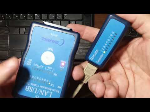 Видео: как проверить кабель интернета используя Lan тестер rj45