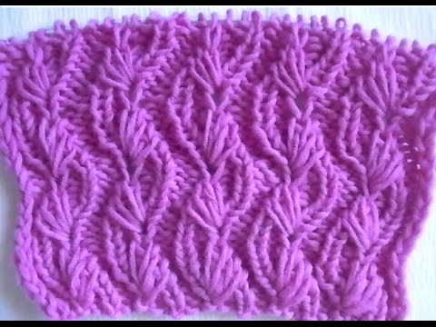 Видео: ВЯЗАНИЕ СПИЦАМИ: ВОЛНЫ С ОБВИТЫМИ ПЕТЛЯМИ