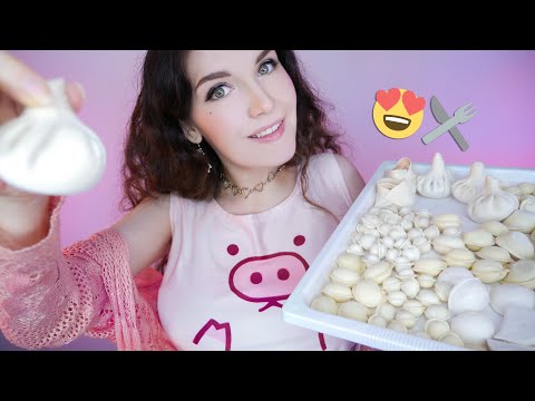 Видео: АСМР 🤤🥟 Итинг Пельмени, Хинкали 🥟🍴 ASMR eating Pelmeni, Dumplings, Khinkali