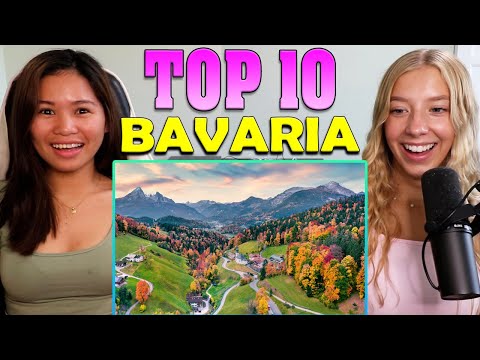 Видео: Реакция американских девушек на 10 лучших мест для посещения в Баварии, Германия — путеводитель 4K