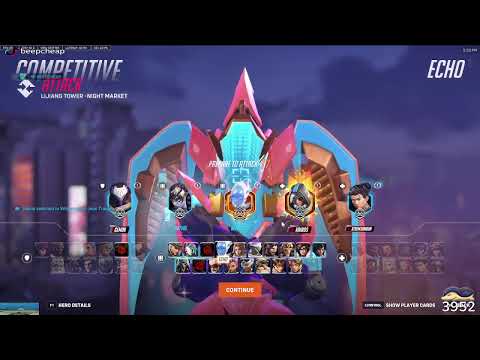Видео: Эхо-перки — BEEPCHEAP GAMEPLAY OVERWATCH 2 СЕЗОН 18 ТОП-500
