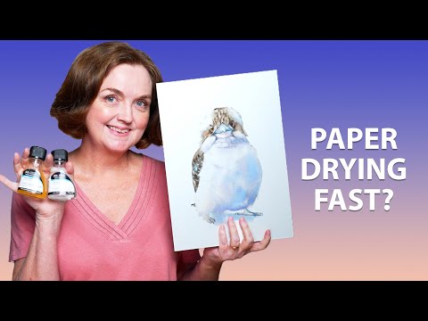 Видео: Почему бумага так быстро сохнет? Мокрое по мокрому.