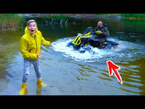 Видео: Удалось ли УТОПИТЬ квадрик???НЕ здоровая идея.....Did you drown the  ATV?