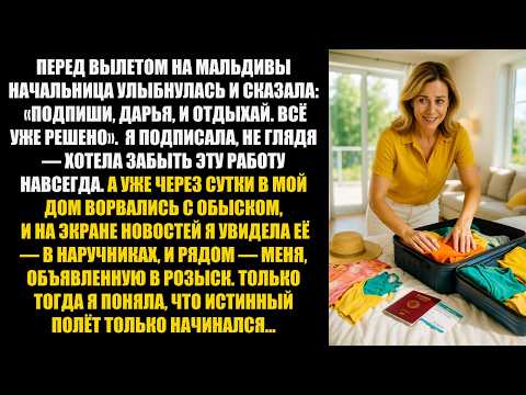 Видео: Перед полётом начальница сказала: "Подпиши и отдыхай”. Через сутки её вывели в наручниках…