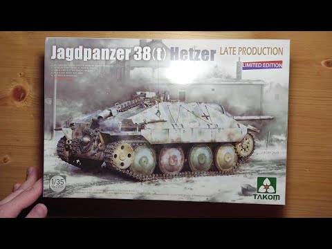 Видео: (Обзор на модель) Jagdpanzer 38(t) Hetzer Late Production (w/o Interior) от TAKOM арт. 2172X