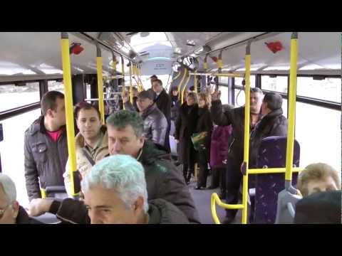Видео: Новите автобуси на Бургас - 18. 02. 2013
