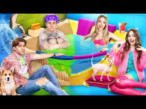 Видео: Бедный vs Богатый Рождественский Отпуск! Бедная Семья vs Семья Миллионеров на Отдыхе