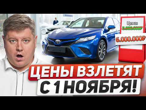 Видео: ЦЕНЫ НА АВТО ВЗЛЕТЯТ 1 НОЯБРЯ: новый УТИЛЬСБОР в 100-500 раз БОЛЬШЕ, камеры ОСАГО, нововведения ПДД