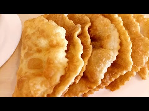 Видео: ЧЕБУРЕКИ. МНОГО СОКА, Хрустящие. ГРЕЧЕСКИЙ ЧИРЧИР. Простое Супер тесто для чебуреков!