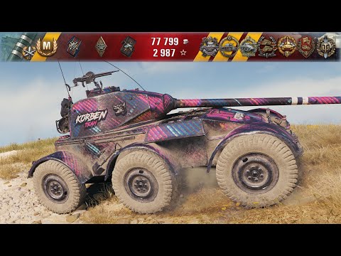 Видео: Hotchkiss EBR • 5.4К УРОНА 8 ФРАГОВ • WoT Gameplay
