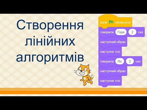 Видео: 21 урок 3 клас Створення лінійних алгоритмів (Scratch)