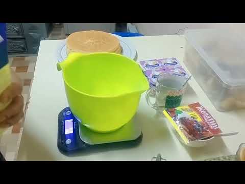 Видео: Бисквитный торт.Крем: сливки+ йогурт