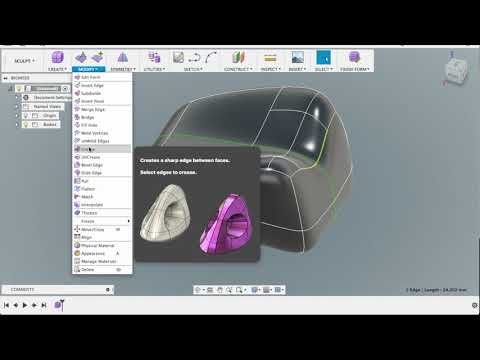 Видео: Уроки Fusion 360: Скульптинг /  Learn to Sculpting