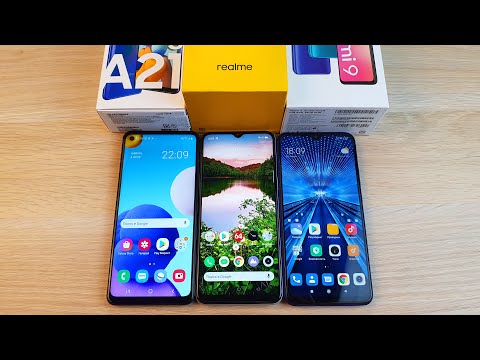 Видео: БОЛЬШАЯ БИТВА! SAMSUNG GALAXY A21S VS REALME 6i VS REDMI 9 - СРАВНЕНИЕ!