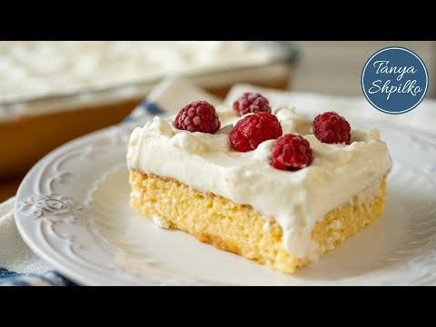 Видео: Самый Пропитанный и Тающий во Рту Пирог (Торт) «Три Молока» | Three Milk Cake | Tanya Shpilko