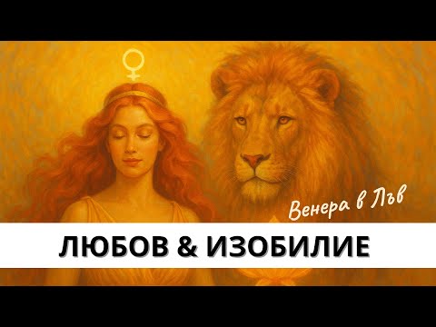 Видео: Венера в Лъв ♌️ – енергия на любов, светлина и изобилие | 25.08 - 19.09.25г 