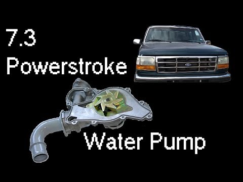 Видео: 7.3 Замена водяного насоса Powerstroke