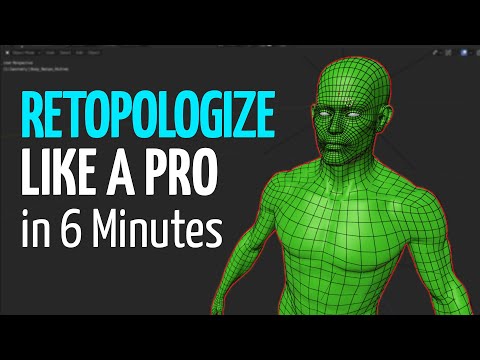 Видео: Как ретопологизировать ЧТО УГОДНО в Blender менее чем за 6 минут