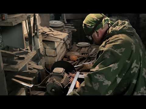 Видео: Мастер класс по ковке ламината от Андрея Приказчикова.