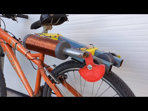 Видео: Я построил гигантский соленоидный двигатель, который может приводить в движение велосипед!
