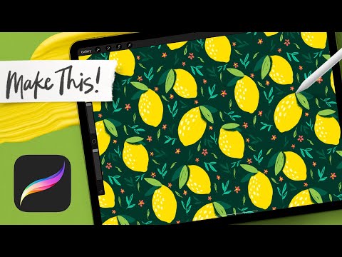 Видео: Бесшовный повторяющийся узор в Procreate | УЧЕБНОЕ ПОСОБИЕ PROCREATE ДЛЯ СРЕДНЕГО УРОВНЯ